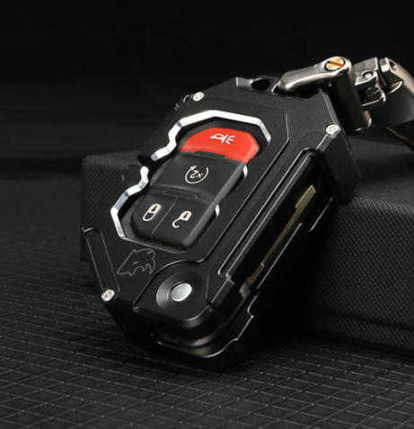 Shanghai Sanfu JL1266 Steel Car Key Bag Case Cover for Jeep Wrangler JL 18  | Lantsun Brand